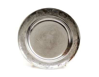 925-thousandth silver presentation plate,...