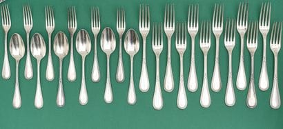 925-thousandths sterling silver dinner service...