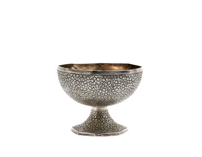 CUP on pedestal in silver 800 thousandths,...