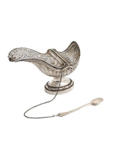 925-millimeter silver incense caddy, resting...