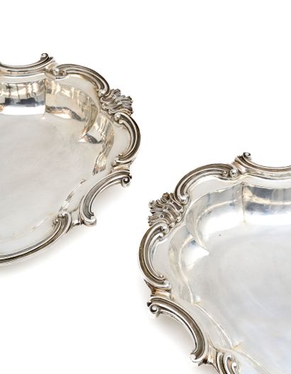 SET of two 925-thousandths silver serving...