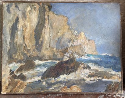 Michel SIMONIDY (1870-1933)
Falaise en bord...