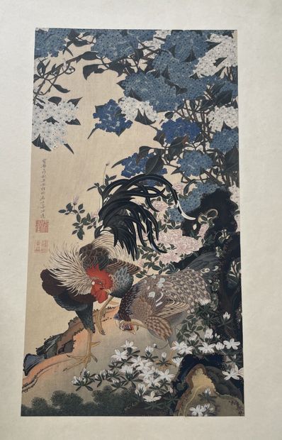 Ensemble de retirages :

d'après Utamaro...