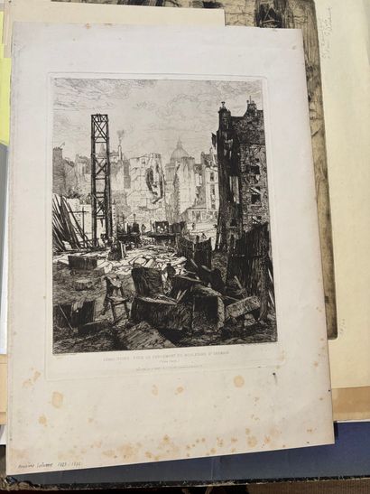 POCHETTE A DESSINS comprenant, gravures,...