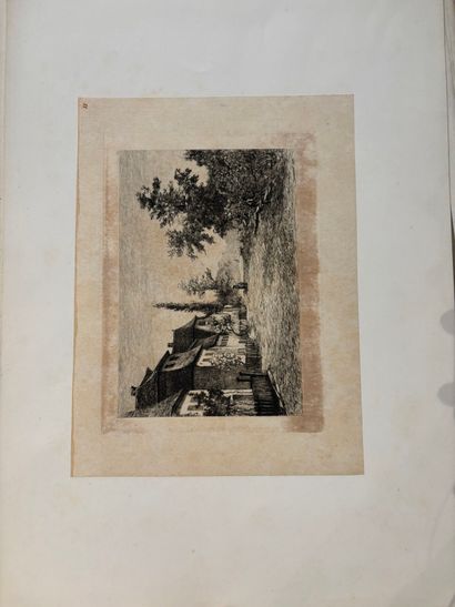 POCHETTE A DESSINS comprenant, gravures et...