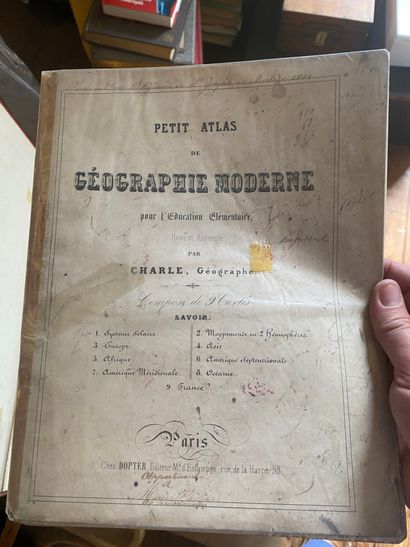 Reunion of three geography atlases 
19th...
