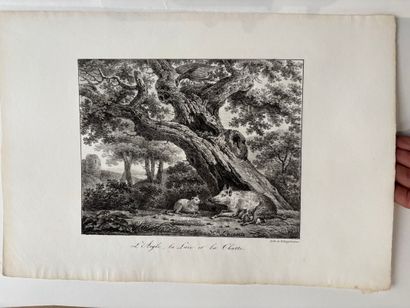 POCHETTE A DESSINS comprenant des gravures...