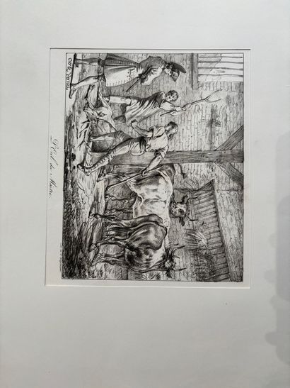POCHETTE A DESSINS comprenant des gravures...