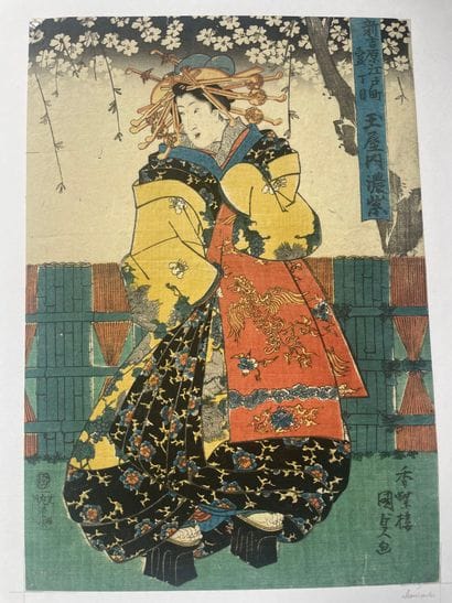 Ensemble d'estampes:
- Utagawa Toyokuni III...