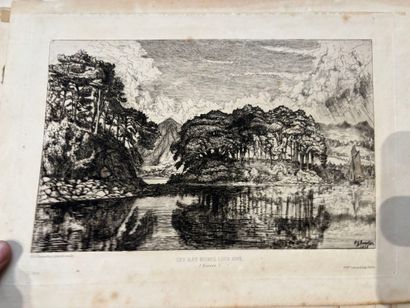 POCHETTES A DESSINS comprenant, huile sur...