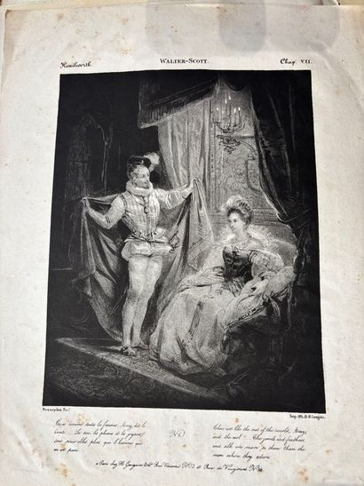 POCHETTE A DESSINS comprenant des gravures...
