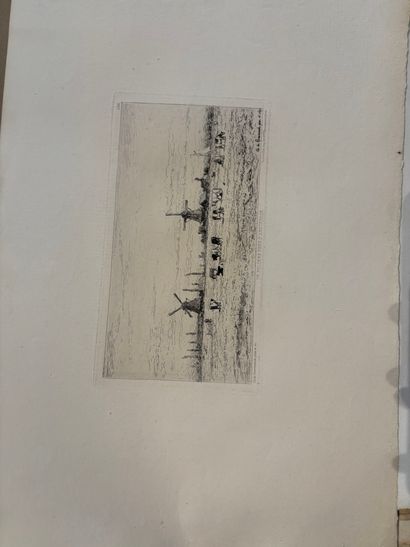 POCHETTE A DESSINS comprenant, gravures et...
