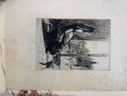 POCHETTE A DESSINS comprenant, gravures,...