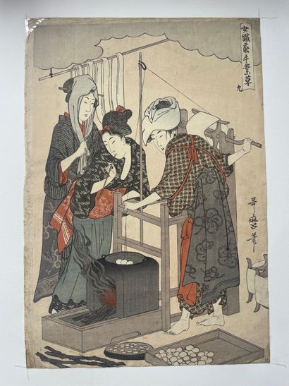 Ensemble de retirages :

d'après Utamaro...