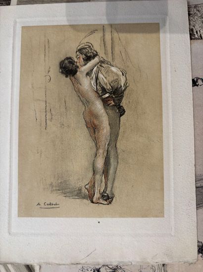 POCHETTE A DESSINS comprenant des gravures...