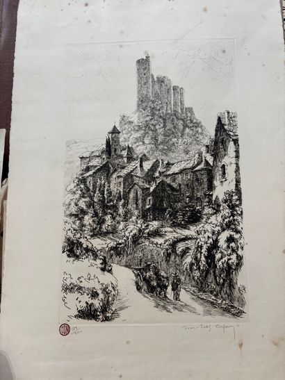 POCHETTE A DESSINS comprenant des gravures...