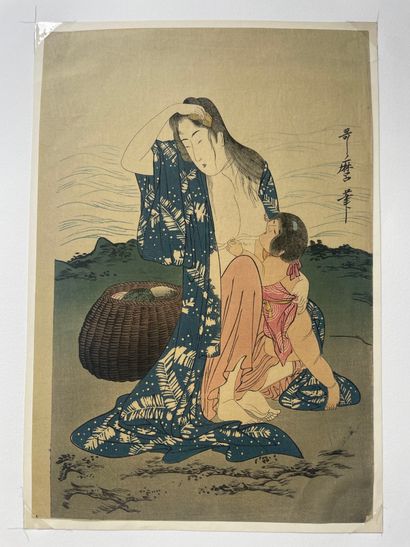 Ensemble de retirages :

d'après Utamaro...