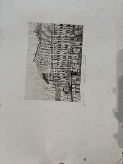 POCHETTE A DESSINS comprenant, gravures et...