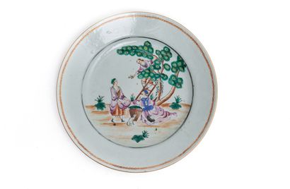 Chine (pour l'exportation)
Assiette en porcelaine...