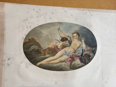 POCHETTE A DESSINS comprenant, gravures,...