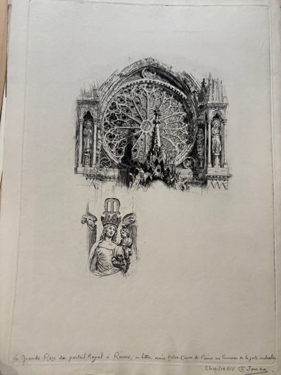 POCHETTE A DESSINS comprenant, dessins et...