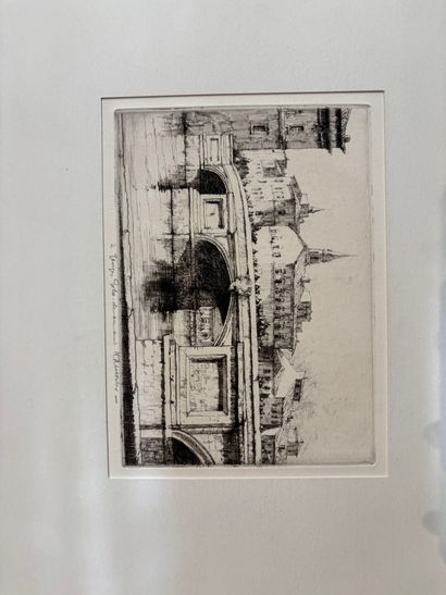 POCHETTE A DESSINS comprenant, gravures,...