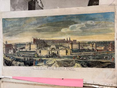 POCHETTE A DESSINS comprenant, gravures dessins...
