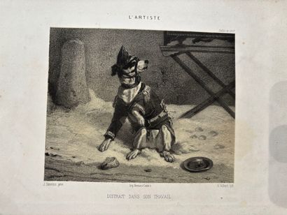 POCHETTE A DESSINS comprenant des gravures...