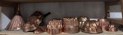REUNION OF copper GATE MOULDS in various...