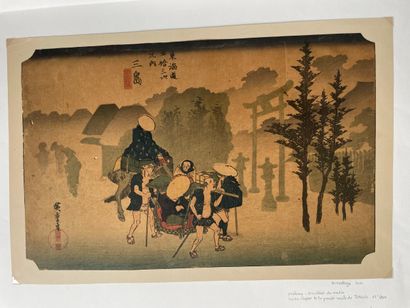 Utagawa Hiroshige (Japon, 1797-1858)
Estampe,...