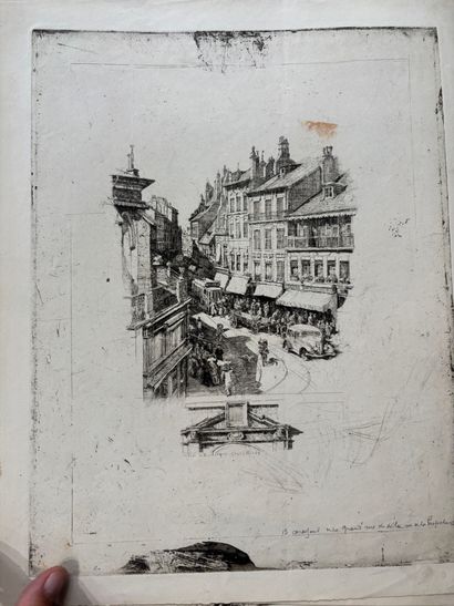 POCHETTE A DESSINS comprenant, dessins et...
