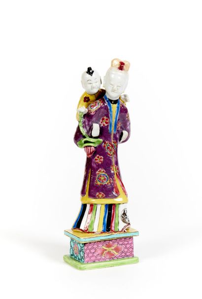 Chine
Groupe à deux figures en porcelaine...