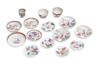 China
Porcelain set with polychrome enamel...
