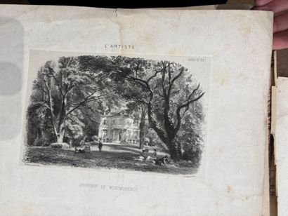 POCHETTE A DESSINS comprenant des gravures...