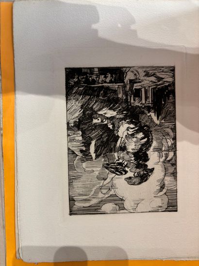 POCHETTE A DESSINS comprenant des gravures...