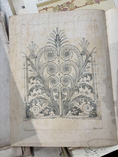 POCHETTE A DESSINS comprenant des gravures...