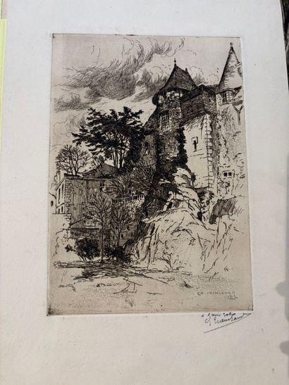 POCHETTE A DESSINS comprenant, gravures,...