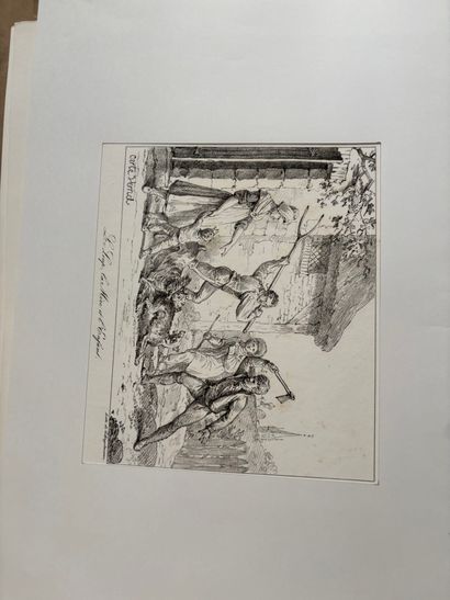 POCHETTE A DESSINS comprenant des gravures...