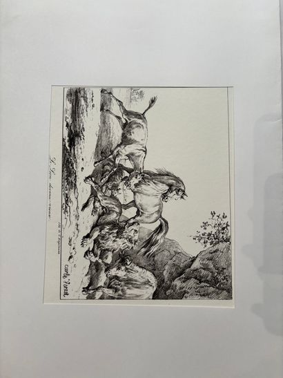 POCHETTE A DESSINS comprenant des gravures...