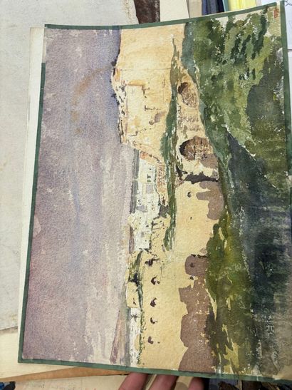 POCHETTE A DESSINS comprenant, gravures,...