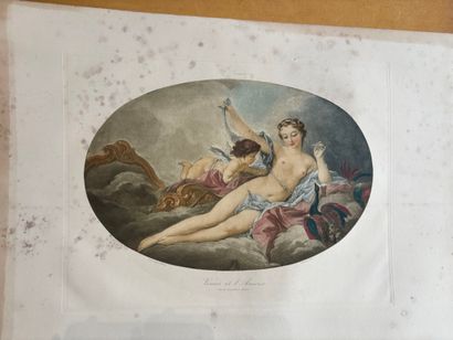 POCHETTE A DESSINS comprenant, gravures,...