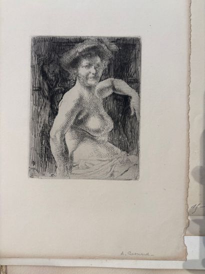POCHETTE A DESSINS comprenant, gravures et...