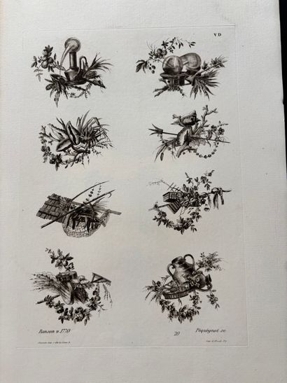 POCHETTE A DESSINS comprenant des gravures...