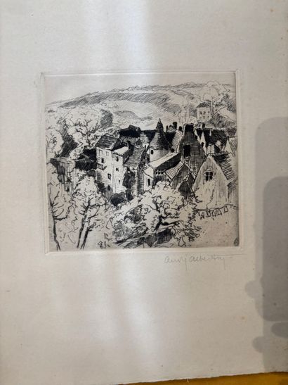 POCHETTE A DESSINS comprenant, gravures,...