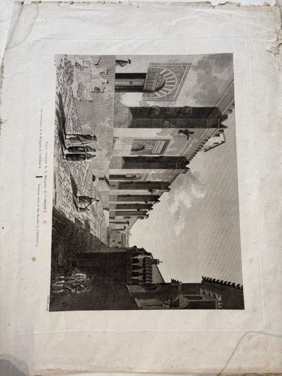 POCHETTE A DESSINS comprenant, gravures dessins...