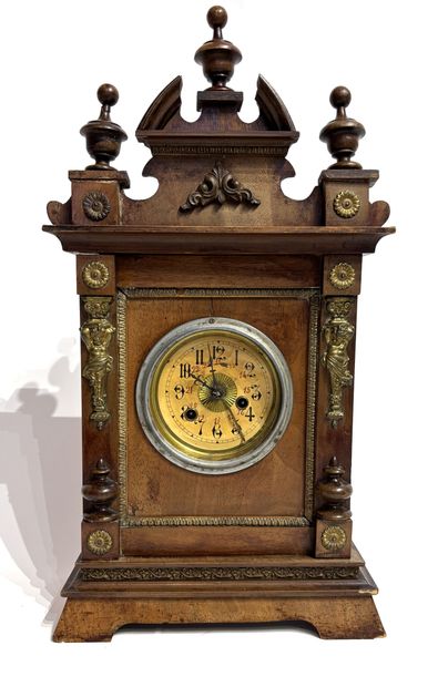 Varnished wood and gilt-bronze bollard MUSIC...