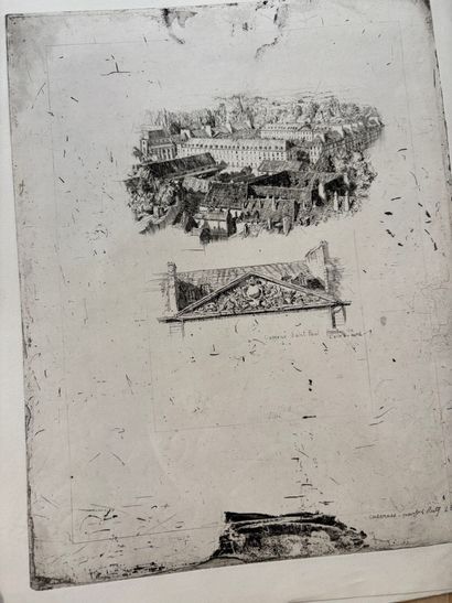 POCHETTE A DESSINS comprenant, dessins et...