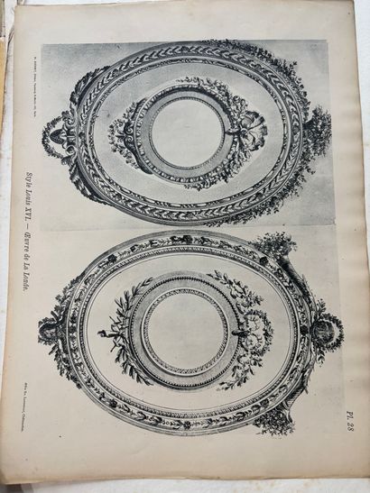 POCHETTE A DESSINS comprenant des gravures...