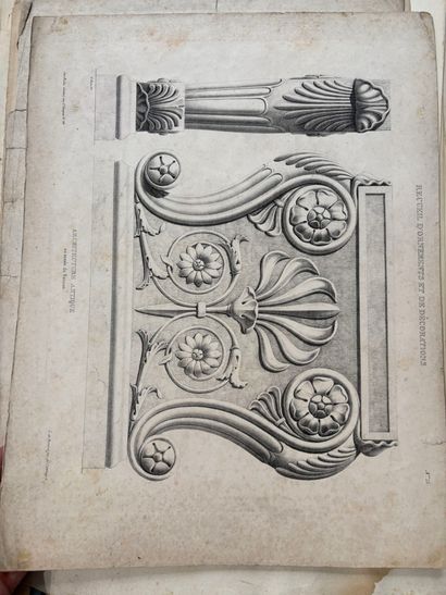 POCHETTE A DESSINS comprenant des gravures...