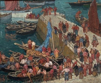 Georges GOBO (1876-1956)
Digue à Douarnenez
Huile...
